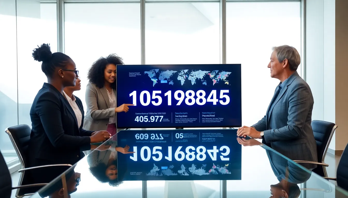 diverse professionals discussing significant historical data in a modern office.